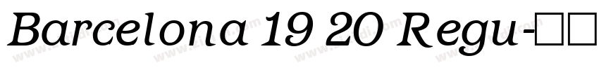 Barcelona 19 20 Regu字体转换